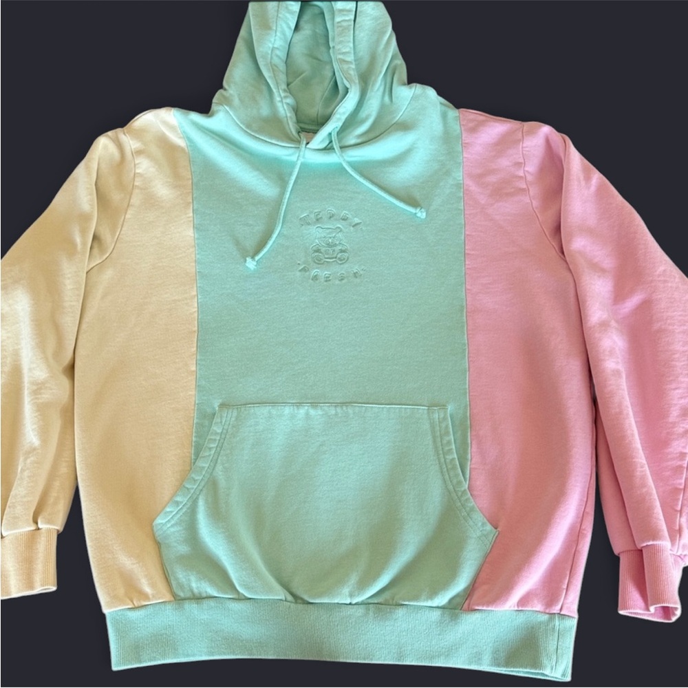 Teddy Fresh Color Block Hoodie